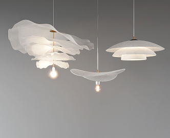 Modern chandelier 3d model