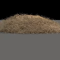 Dried Flowers And Grass Pile With Natural Fibrous Texture And Organic Look