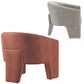 Modern Leather Lounge Chairs With Unique Block Legs In Beige Gray And Burgundy