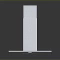 Beko Sleek Silver Vertical Tower Kitchen Appliance With Black Base Design