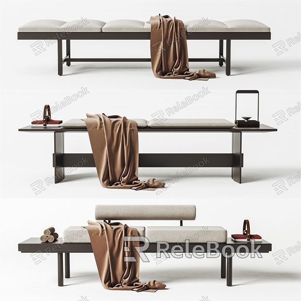 Modern Bed End Stool Bench Combination model