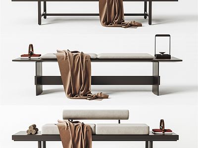 Modern Bed End Stool Bench Combination model