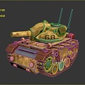 Modern Tank Sci-fi Tank Cartoon Tank Sci-fi Vehicle Sci-fi Chariot 3d model