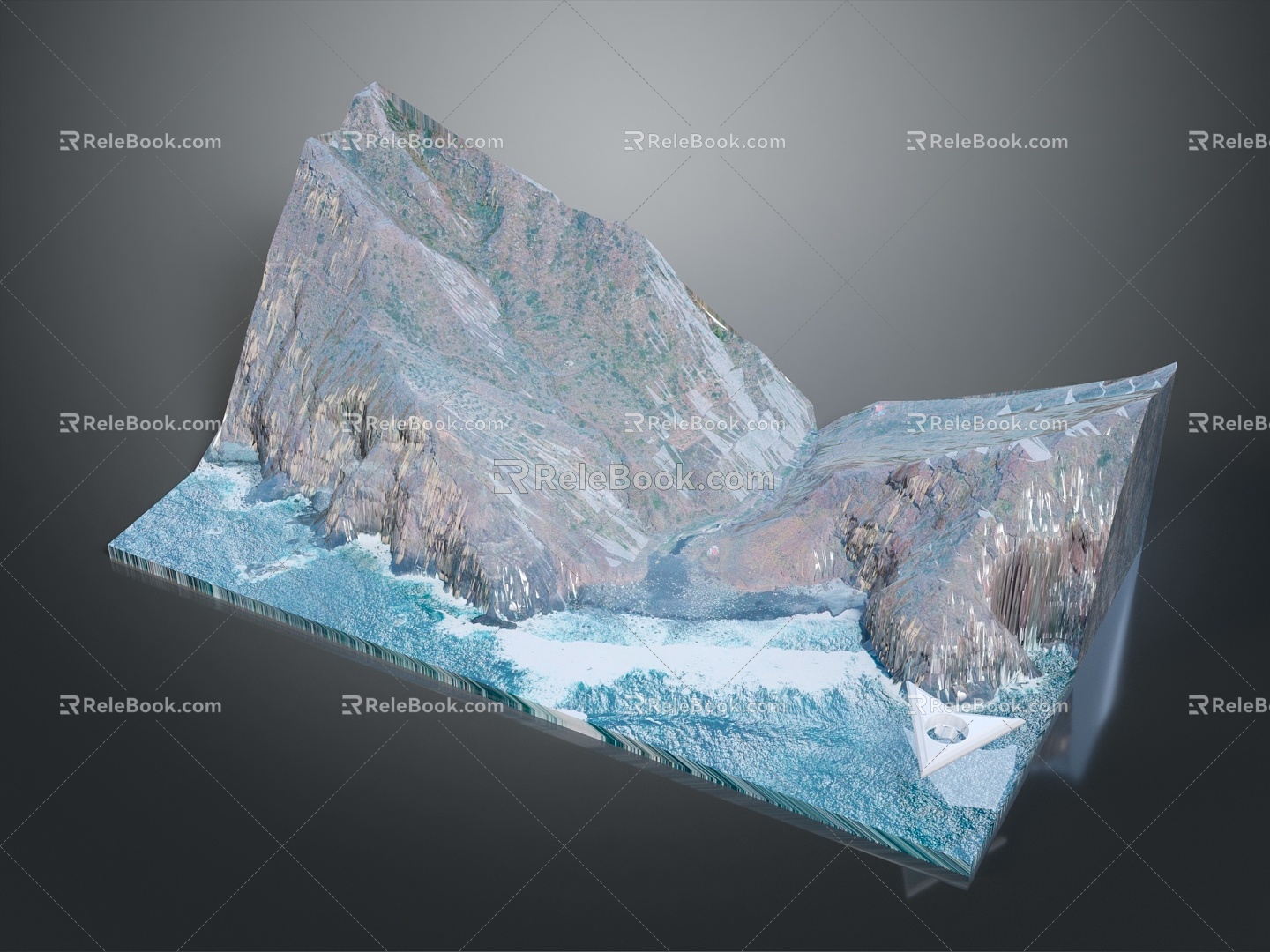 Geography, topography, mountain shape, ridge, ridge, valley, mountain range, canyon, geomorphology, mountain peak, mountain body 3d model