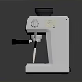 Modern Design Stainless Steel Espresso Coffee Machine With Control Panel And Pressure Gauge