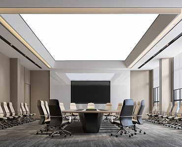 Modern Meeting Room Meeting Table and Chair 3d model