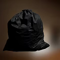 Black Trash Bag Essential Item For Daily Household Life Waste Disposal