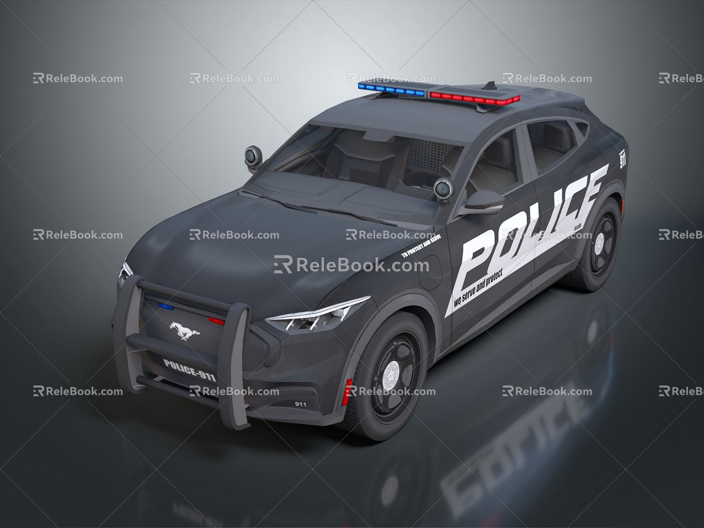 Modern Police Car Escort Car Police Car Police Car Police Car Special Vehicle 3d model