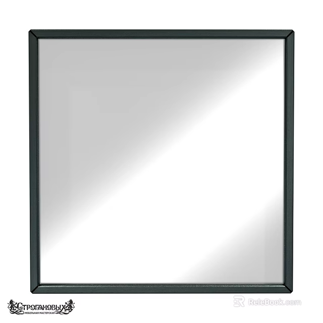 Modern Black Framed Mirror For Home Bathroom Wall Decoration 3d model 