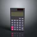 Modern Electronic Calculator With Digital Display Numeric Keypad And Function Keys