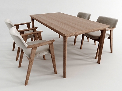 Table and chair combination model