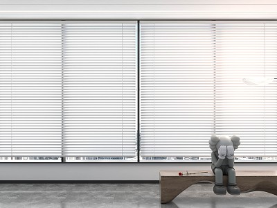 Modern venetian blinds curtain dream curtain 3d model