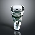 Sleek Car Interior Control Panel With Functional Buttons Knobs And LCD Display Screen