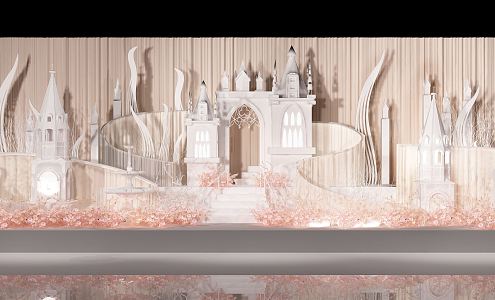 Castle Wedding Modern Wedding Scene 3d model