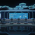 Modern Command Center Internet Command Center 3d model