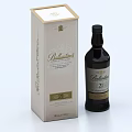 Ballantine's 21 Year Old Whisky Bottle With Elegant Gift Box Packaging