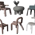Unique Modern Children's Chairs With Various Creative Designs And Soft Pastel Colors