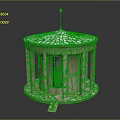Architectural Classical Dome Building With Columns And Door On Circular Base