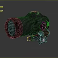 Infrared Steiner Laser Pistol Light Source Firearm Sight Firearm Device 3d model