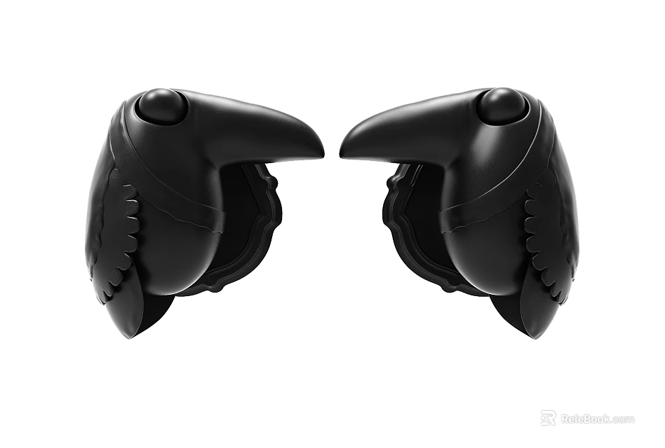 Stylish Black Wall Lamps with Modern Symmetric Design for Home Interior Decor 3d model 