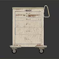 Sturdy Medical Cart With Top Platform Multiple Drawers And Rolling Wheels
