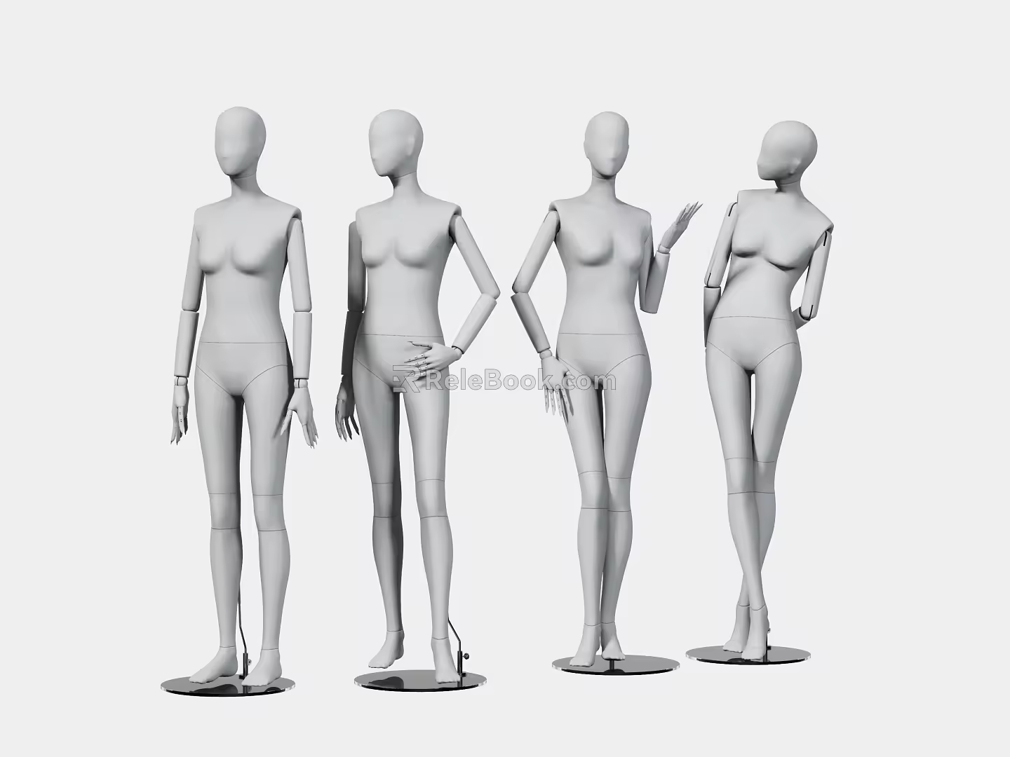 Model Human Figure Fashion Display Mall Clothing Window Display Female Pose Action Clothing Store Model Pose Posture 3d model