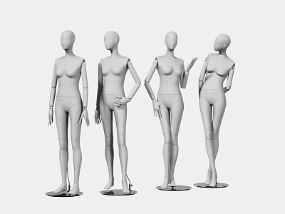 Model Human Figure Fashion Display Mall Clothing Window Display Female Pose Action Clothing Store Model Pose Posture 3d model