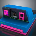 Polaroid Now Plus Instant Camera in Blue and Pink with Lens and Flash Component