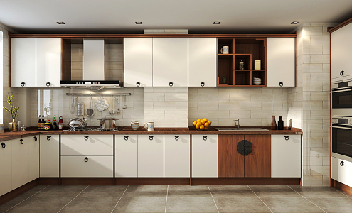 New Chinese Kitchen Cabinet 3d model