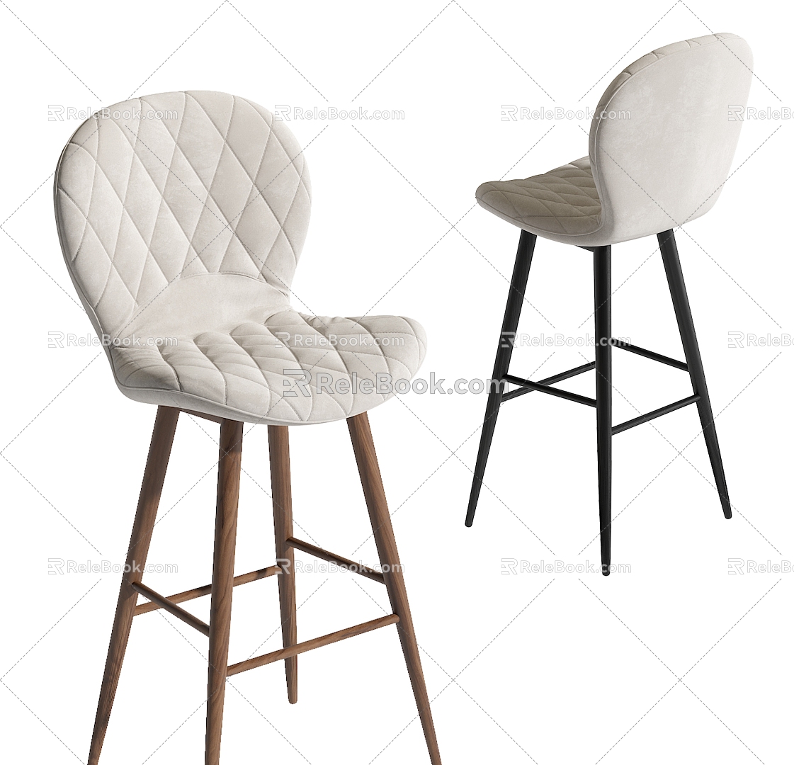 Modern Bar Chair 3d model