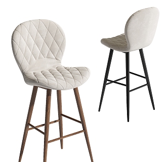 Modern Bar Chair 3d model