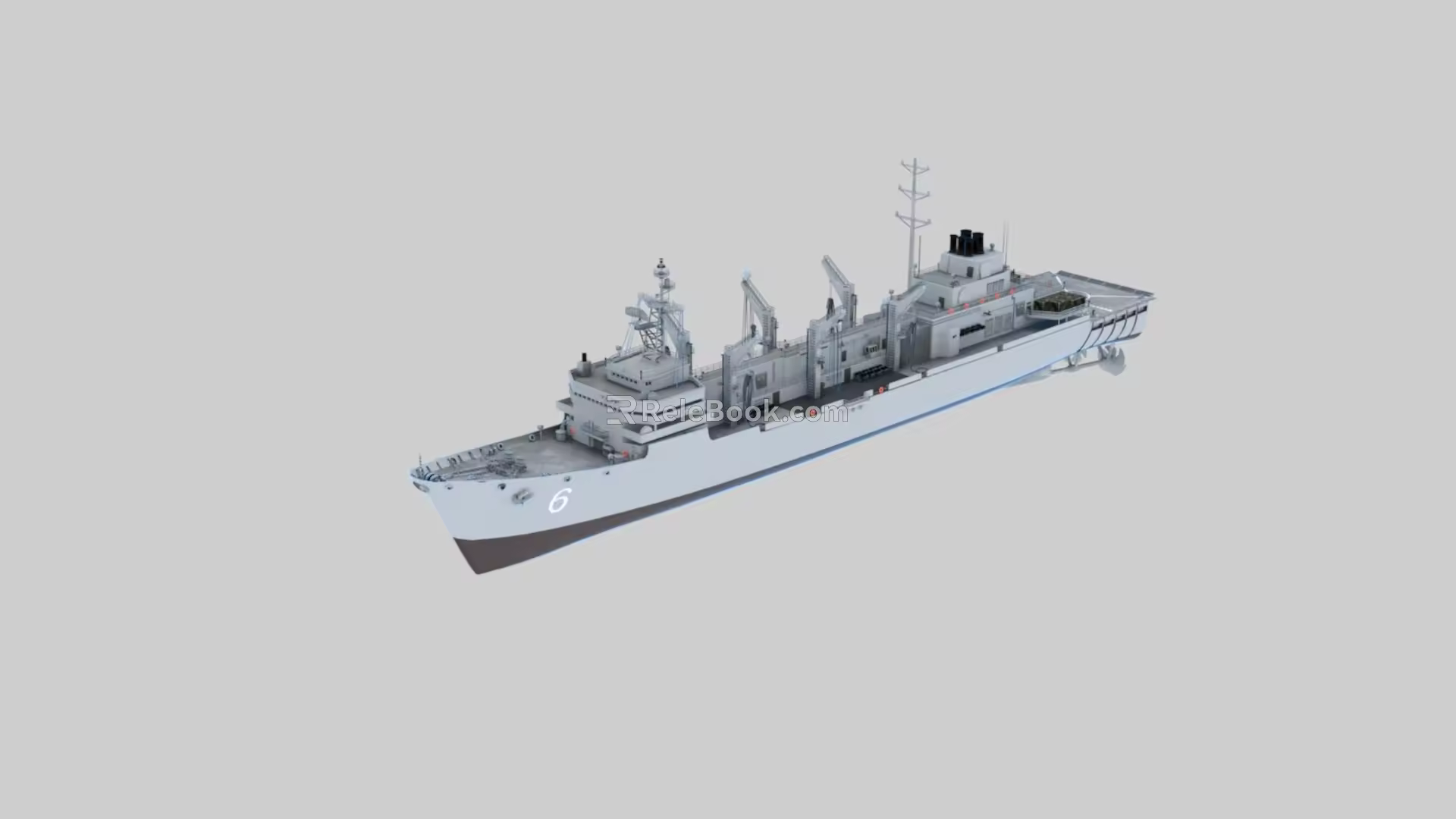 Supply-Class Integrated Supply Ship Supply-Class Fast Combat Support Ship 3d model