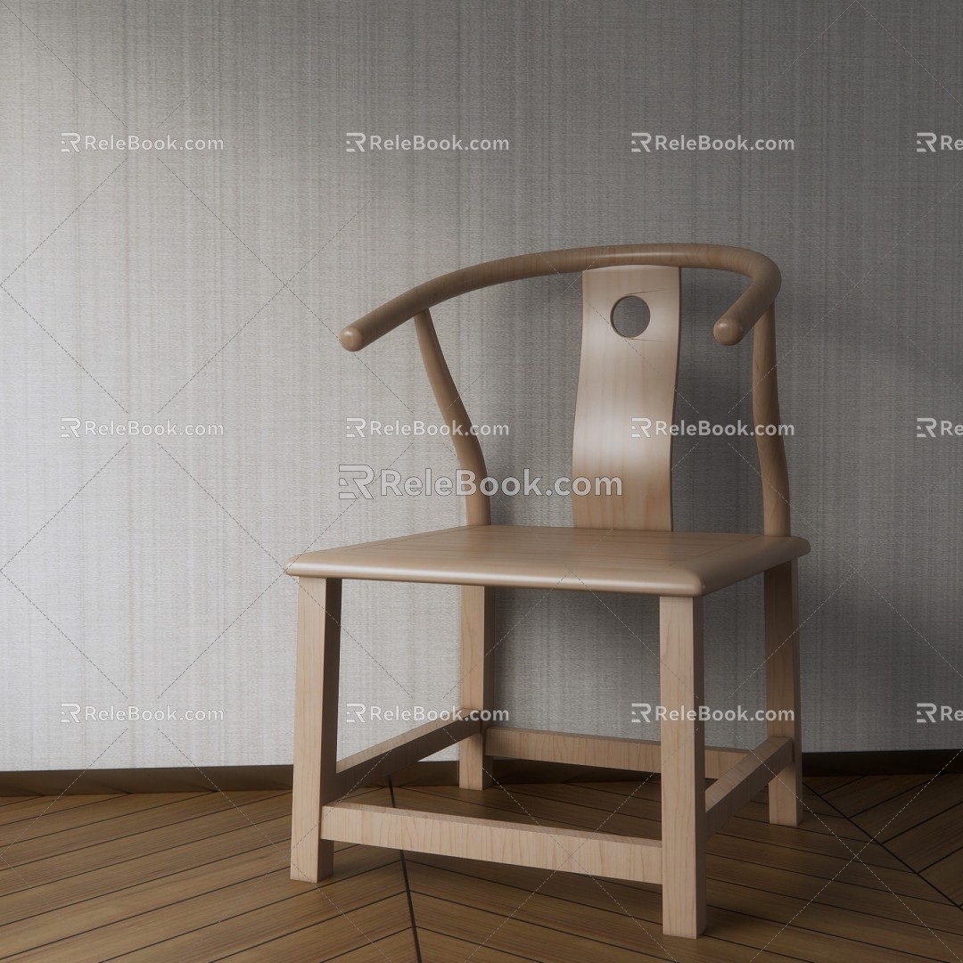 New Chinese-style armchair chair 3d model