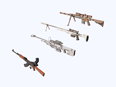 Equipment Weapons Sniper Firearms 3d model