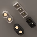 Modern Design Downlights and Spotlights in White and Black Ceiling Lighting