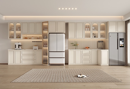 Wine Cabinet Refrigerator Wine Cabinet Combination 3d model