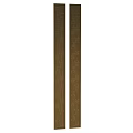 Two Brown Decorative Door Handles with Textured Surface and Modern Design
