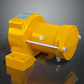 Durable Yellow Industrial Mechanical Device With Metal Rod And Mounting Base