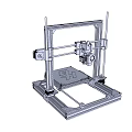 Industrial Grade 3D Printer Equipment Featuring Metal Frame And Printing Platform 3d model