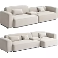 Modern Combination Sofa Multiplayer Sofa 3d model