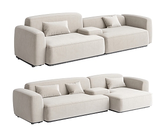 Modern Combination Sofa Multiplayer Sofa 3d model