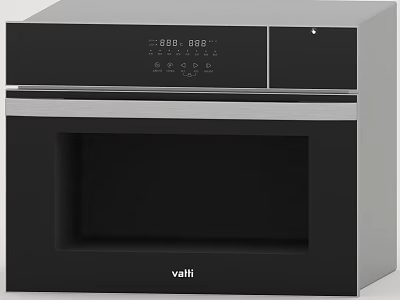 Vatti Modern Kitchen Appliance With Black Silver Design Digital Display And Control Panel 3d model