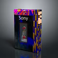 Sony Daily Essentials With Colorful Patterned Retro Style Portable Device