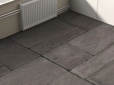 Outdoor Garden Path Paving Featuring Natural Stone Textured Surface And Durable Design 3d model