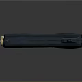 Blue Handgun With INFRANCH Engraving Golden Muzzle Tip And Sleek Modern Design