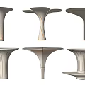 Modern special-shaped column decorative column modeling column 3d model
