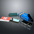 Practical Stationery Items With MABINOX Box Black Green Cases And Red Card