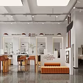 Modern Hair and Beauty Salon Interior with Styling Chairs Mirrors and Pendant Lights