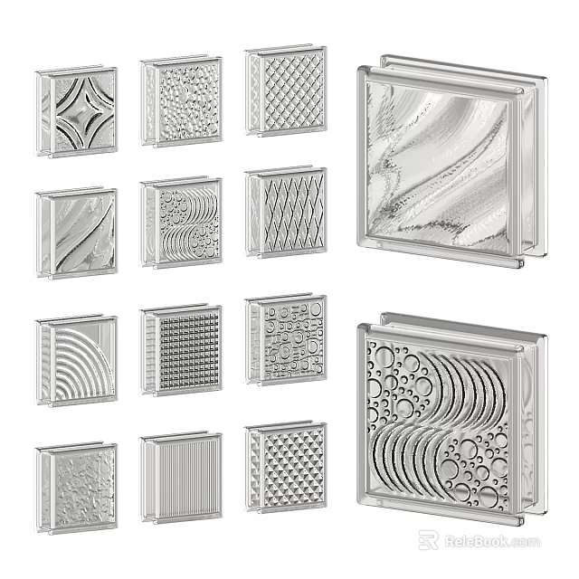 Decorative Room Dividers With Various Intricate Patterns And Textures For Interior 3d model