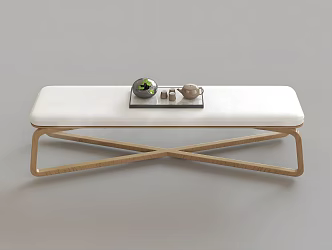 Sofa Stool Home Furniture Sofa Stool Tea Set Shoe Changing Stool Bench 3d model